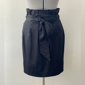 BCBG MaxAzria - Y2K - Stella high waisted Black Paper-bag pencil skirt - size 6